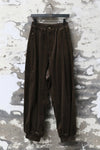 INTO THE EAST 25 Autumn/Winter Dark Moss Green V-Neck Corduroy Vest/Tapered Casual Pants ITE-E1DGAW040GR20PT-LV (E1DGAW032GR20VE)